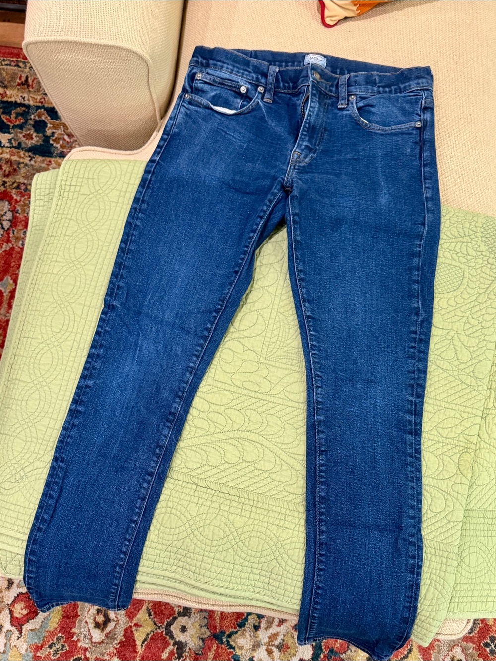 J. Crew Men’s Skinny Jeans in Deep Indigo Blue